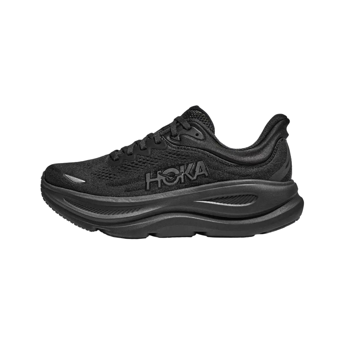 HOKA Bondi 9 – All-Black Sneakers