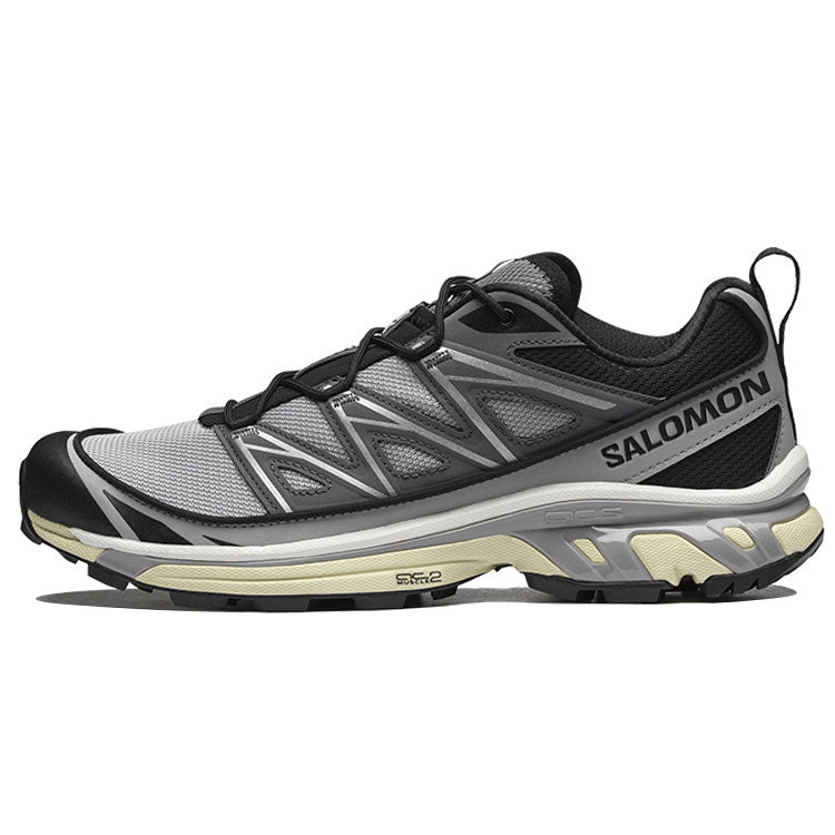 Salomon XT-6 Expanse Gray / Black Sneakers with Cream Sole Accents