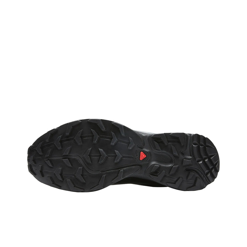 Salomon XT-6 GTX Black Sneakers with Silver-Toned Details