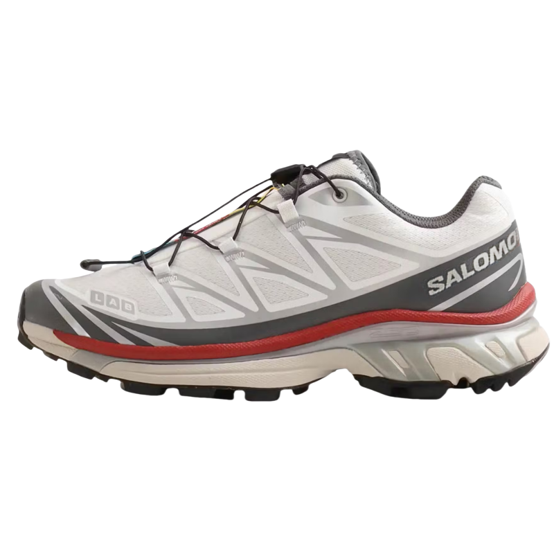 Salomon XT-6 White - Grey / Red