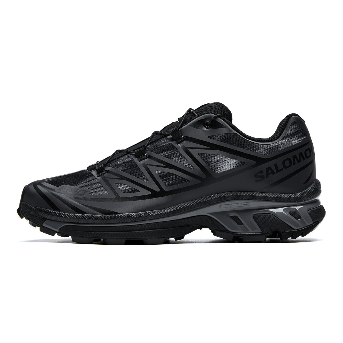 Salomon XT-6 Camo Black / Charcoal Lace-Up Sneakers
