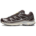 Salomon XT-6 Dark Brown Sneakers with Silver-Gray Details
