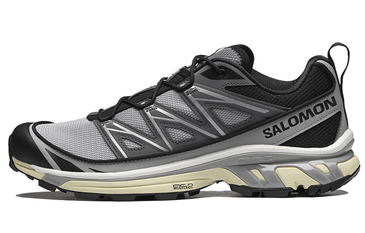 Salomon XT-6 Expanse Gray / Black Sneakers with Cream Sole Accents