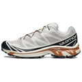 Salomon XT-6 White / Black Sneakers with Copper-Toned Sole Accents