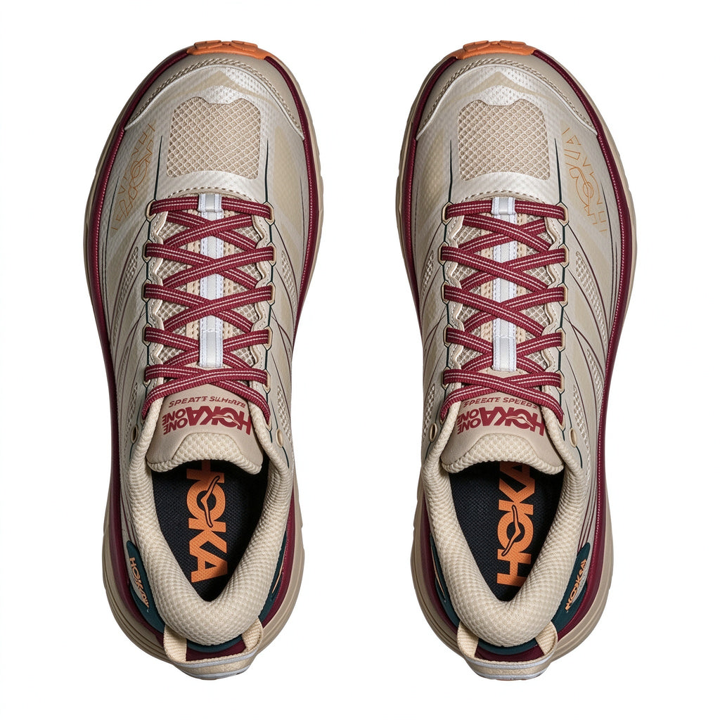 HOKA Mafate Speed 2 Beige - Burgundy