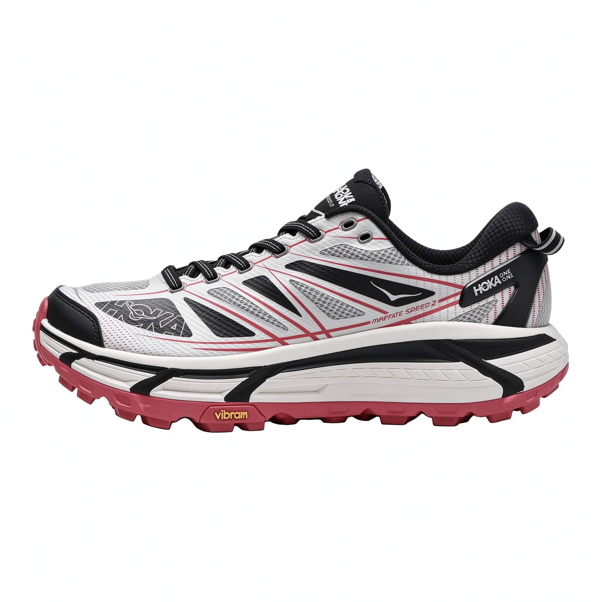 HOKA Mafate Speed 2 White - Rose Pink