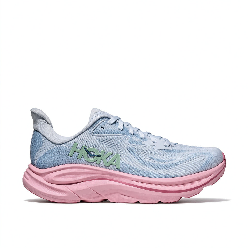 HOKA Clifton 10 Blue Gray - Pink