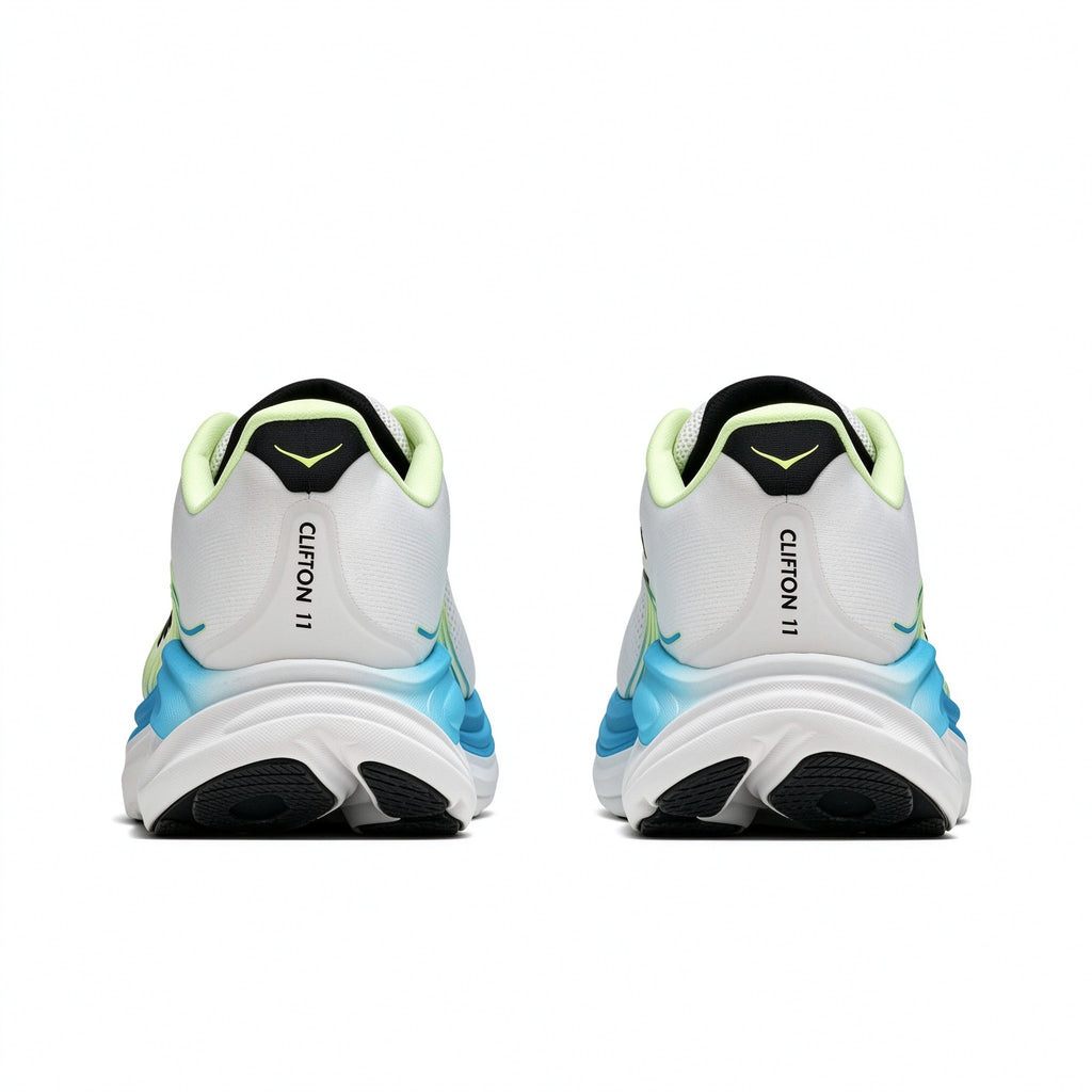 HOKA Clifton 11 White - Blue