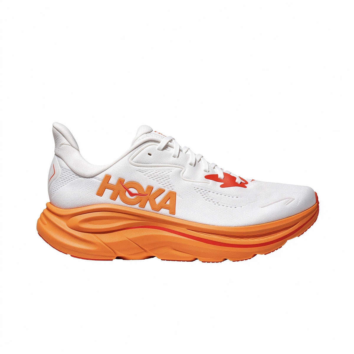 HOKA Clifton 10 White - Orange