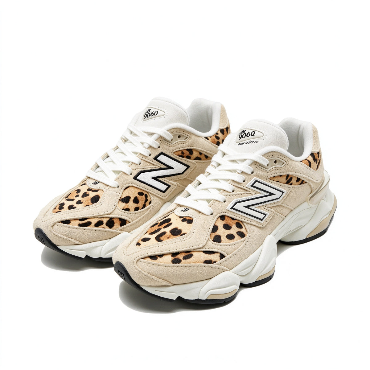 New Balance 9060 Beige - Leopard Print