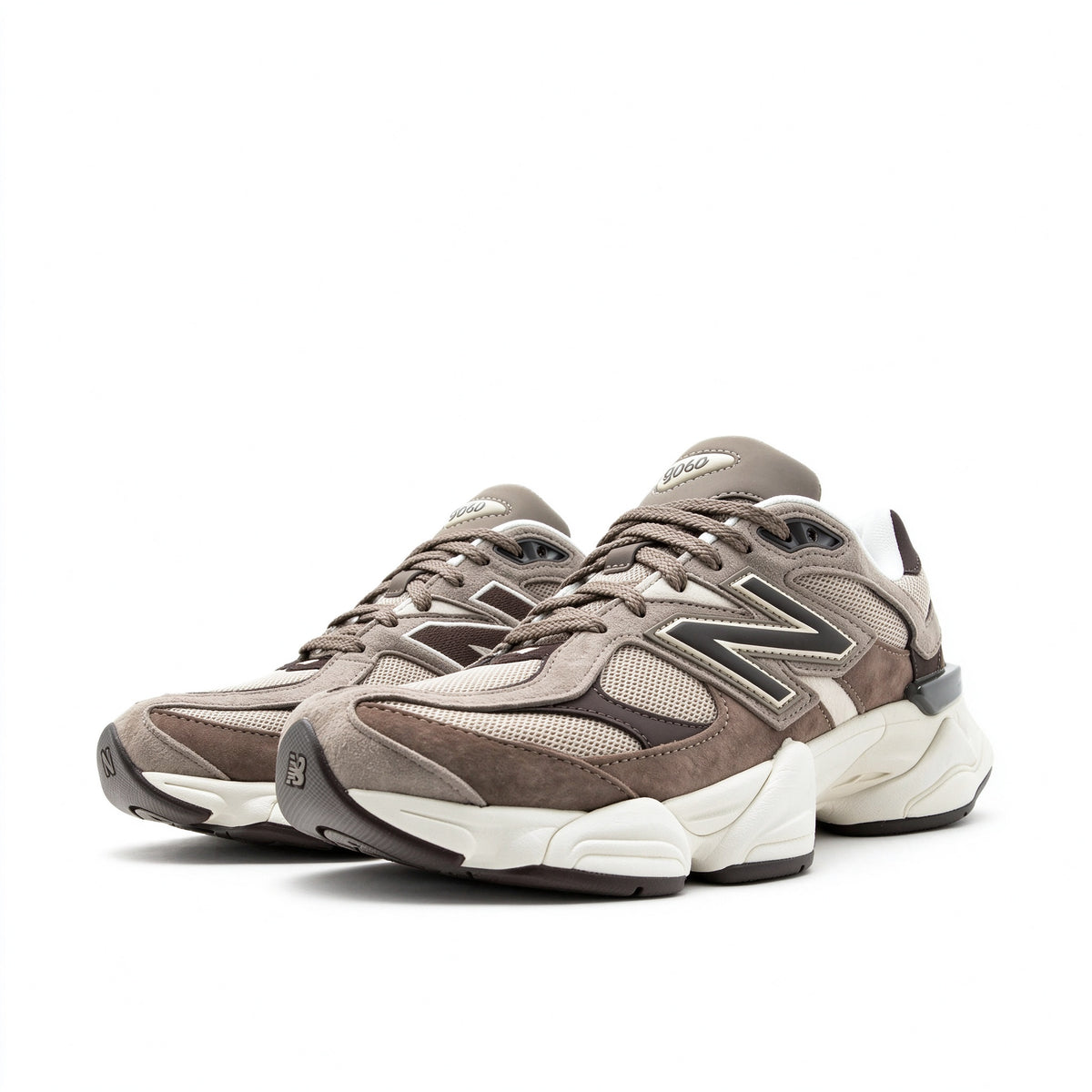 New Balance 9060 Taupe - Cream / Dark Brown
