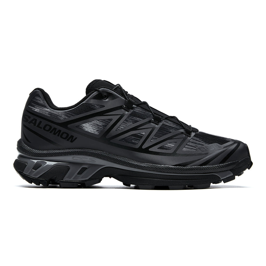 Salomon XT-6 Camo Black / Charcoal Lace-Up Sneakers