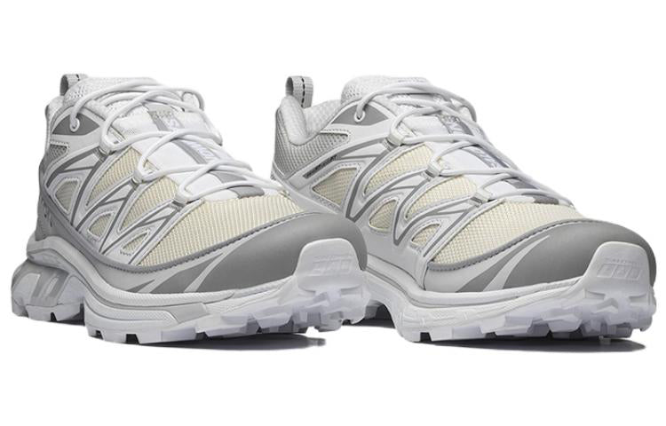 Salomon XT-6 Expanse White / Gray Lace-Up Sneakers