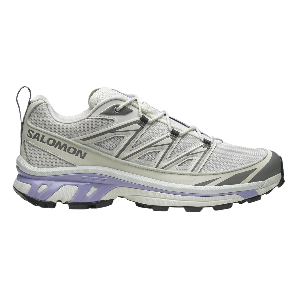 Salomon XT-6 Expanse Light Gray Sneakers with Lavender Accents