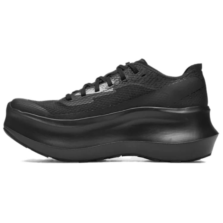 Salomon Phantasm Black / Charcoal Lace-Up Platform Sneakers