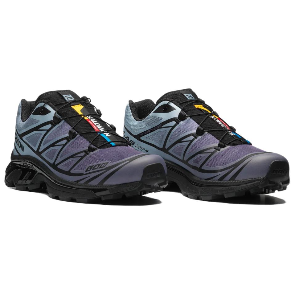 Salomon XT-6 Chromatic Purple / Ice Blue Lace-Up Sneakers