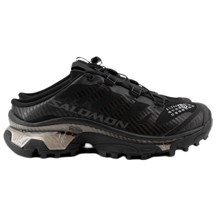 Salomon Black / Charcoal Mule Shoes with Silver-Toned Sole Accents
