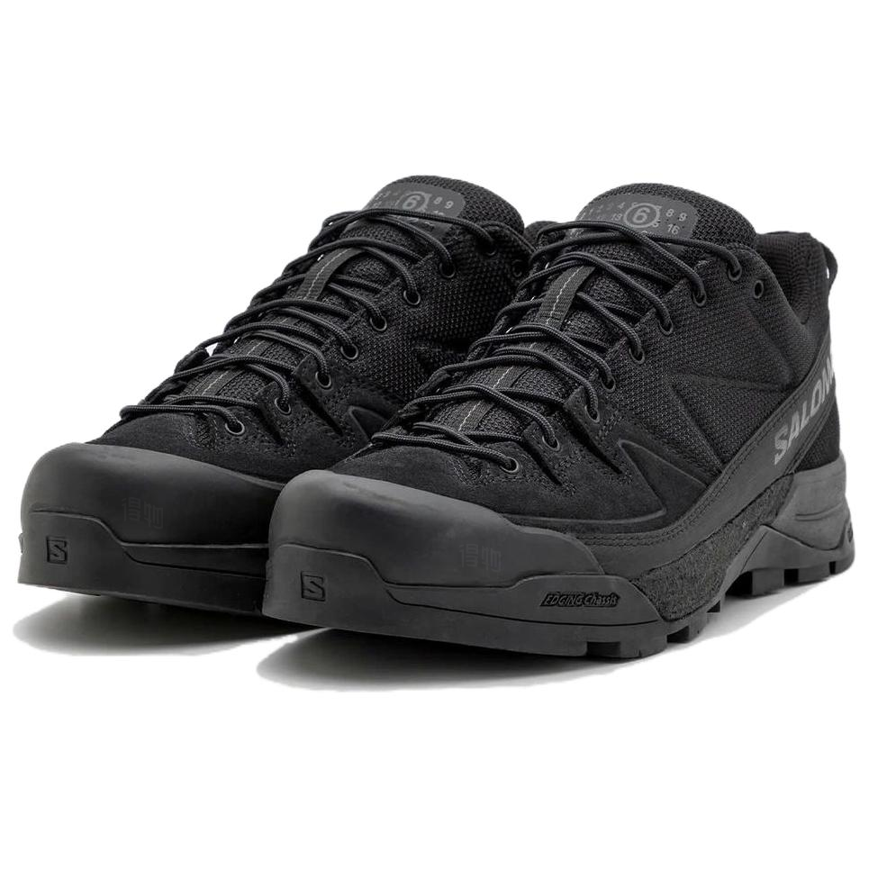 Salomon X-ALP All-Black Lace-Up Low-Top Sneakers