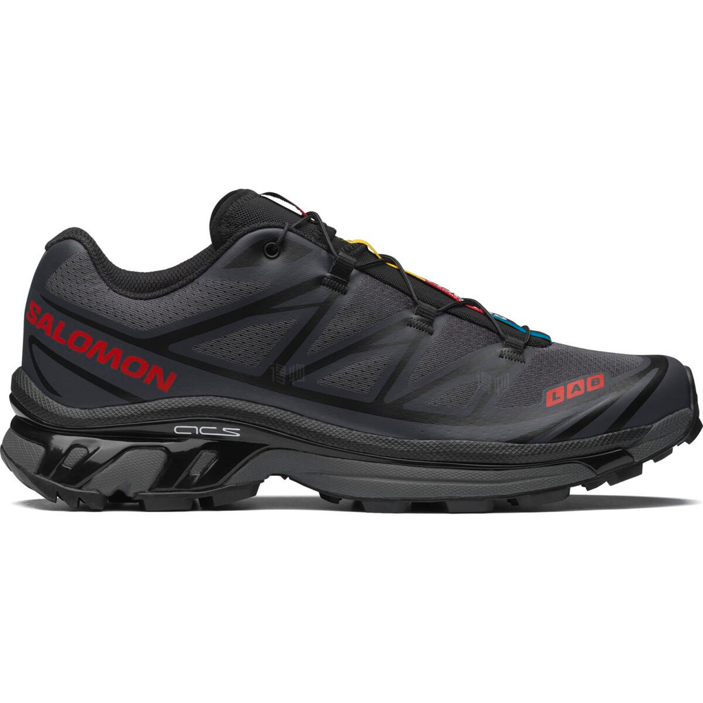 Salomon × JJJJound XT-6 Charcoal - Black / Red