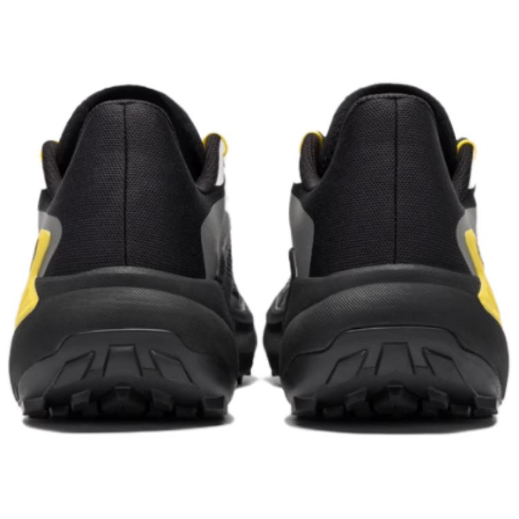 Salomon Men's Genesis Black / White Sneakers with Yellow Accents