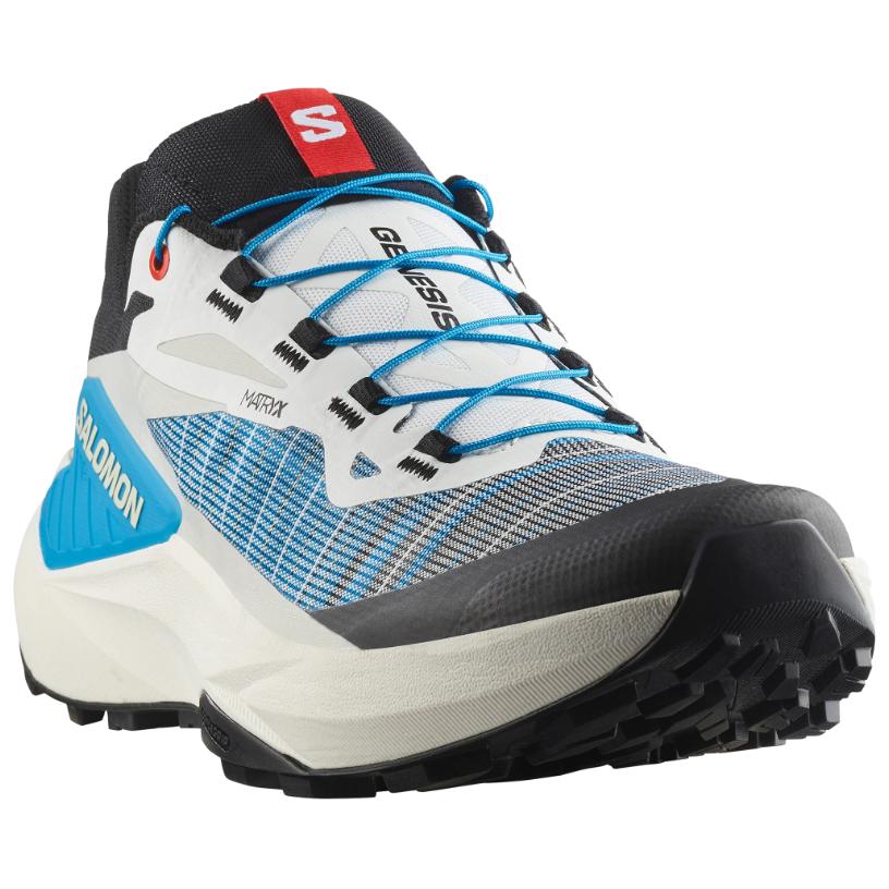 Salomon Genesis White / Blue / Black Lace-Up Sneakers
