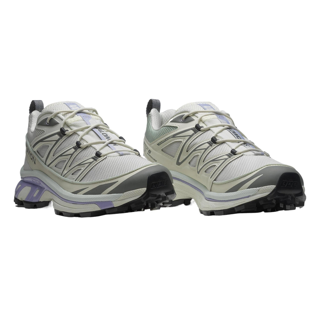 Salomon XT-6 Expanse Light Gray Sneakers with Lavender Accents