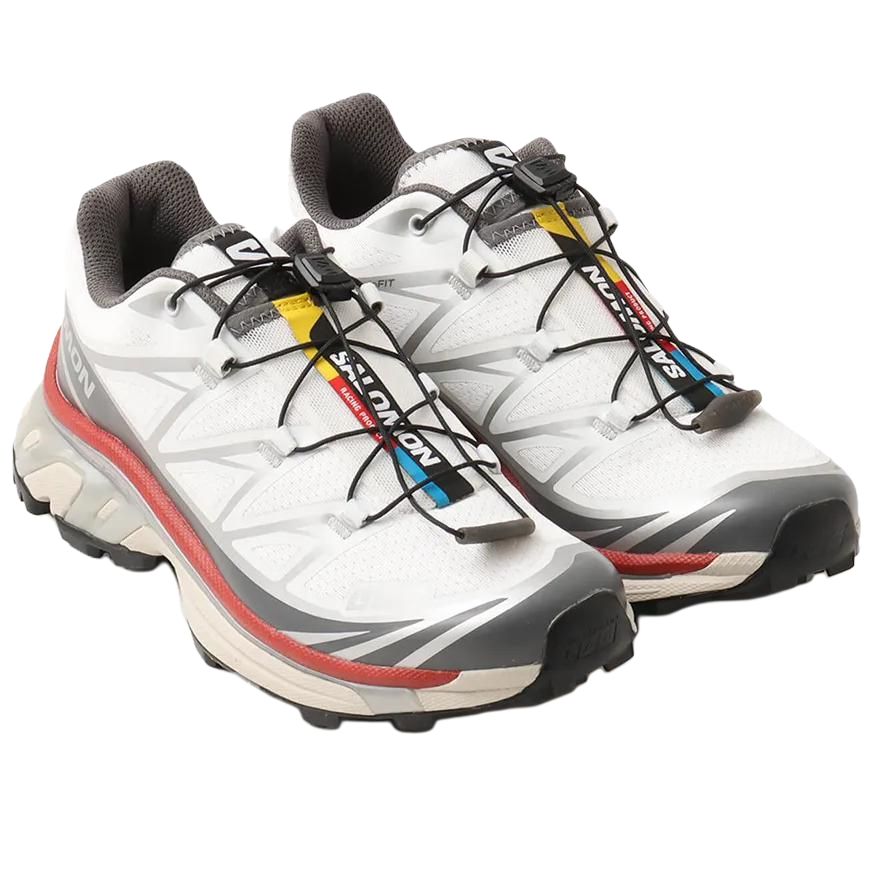 Salomon XT-6 White - Grey / Red