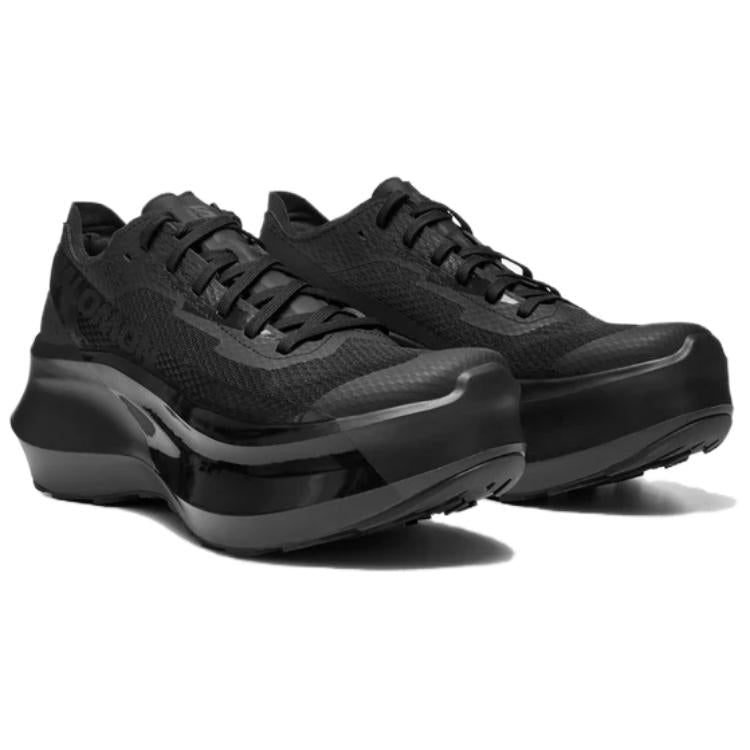 Salomon Phantasm Black / Charcoal Lace-Up Platform Sneakers
