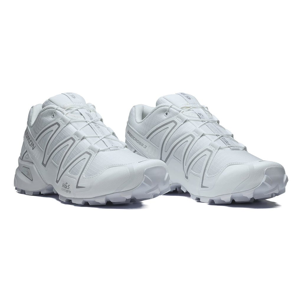 Salomon Speedcross 3 White Sneakers with Silver-Toned Details