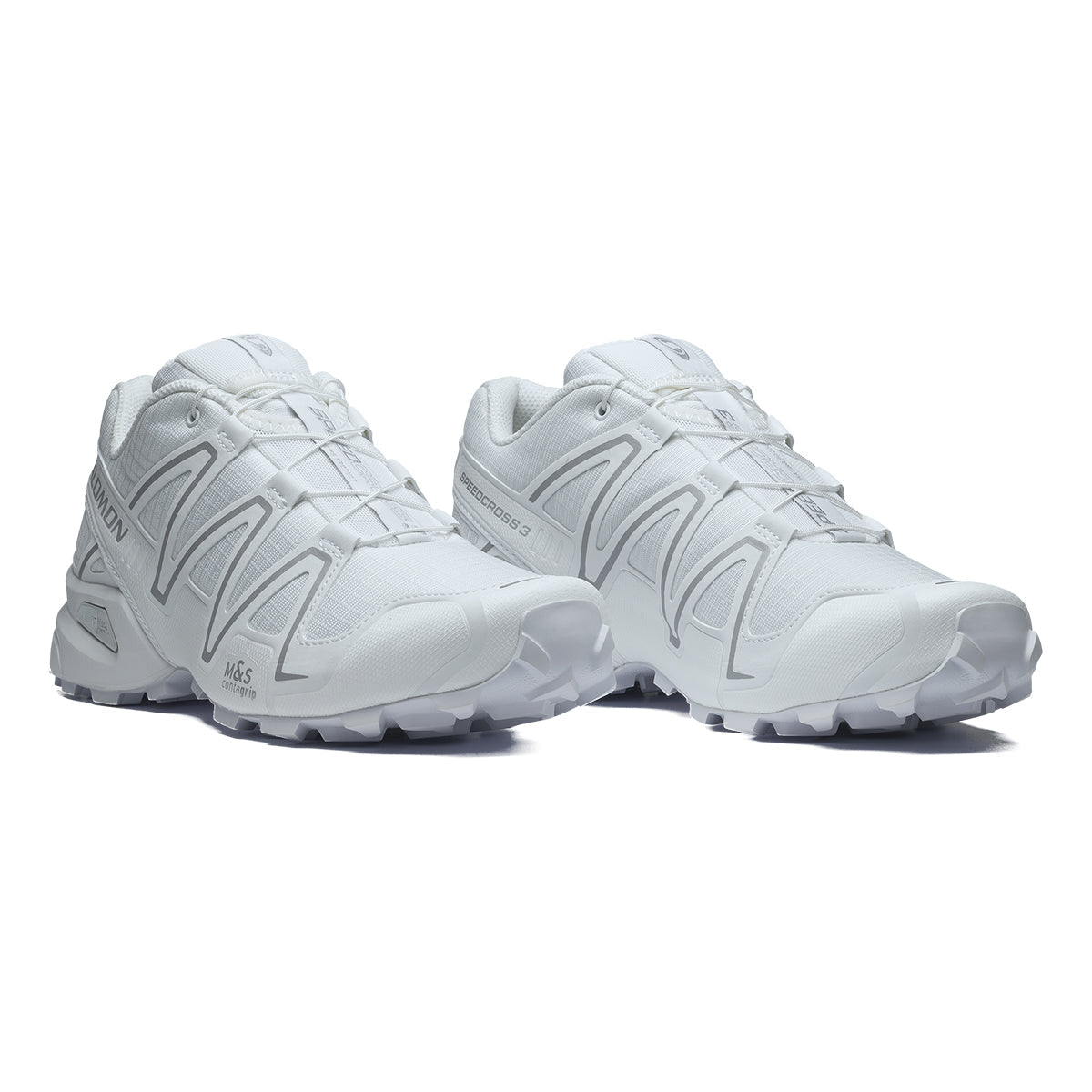 Salomon Speedcross 3 White Sneakers with Silver-Toned Details