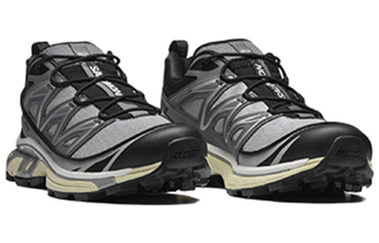 Salomon XT-6 Expanse Gray / Black Sneakers with Cream Sole Accents