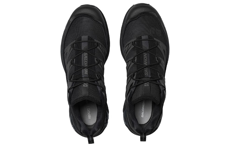 Salomon XT-6 Expanse Triple Black Lace-Up Sneakers