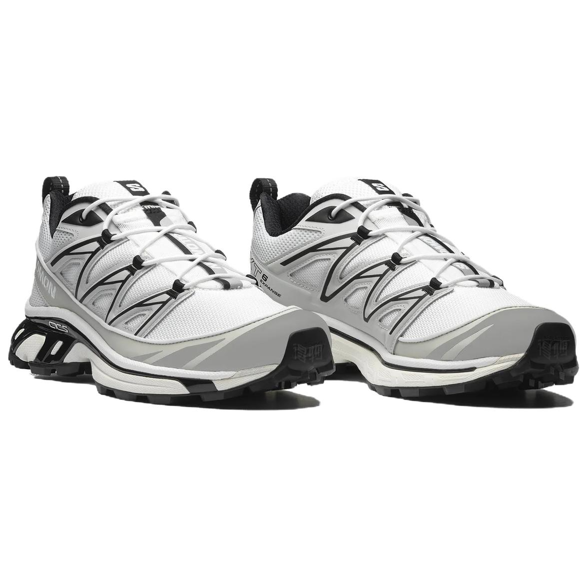 Salomon XT-6 Expanse White / Gray Sneakers with Black Accents