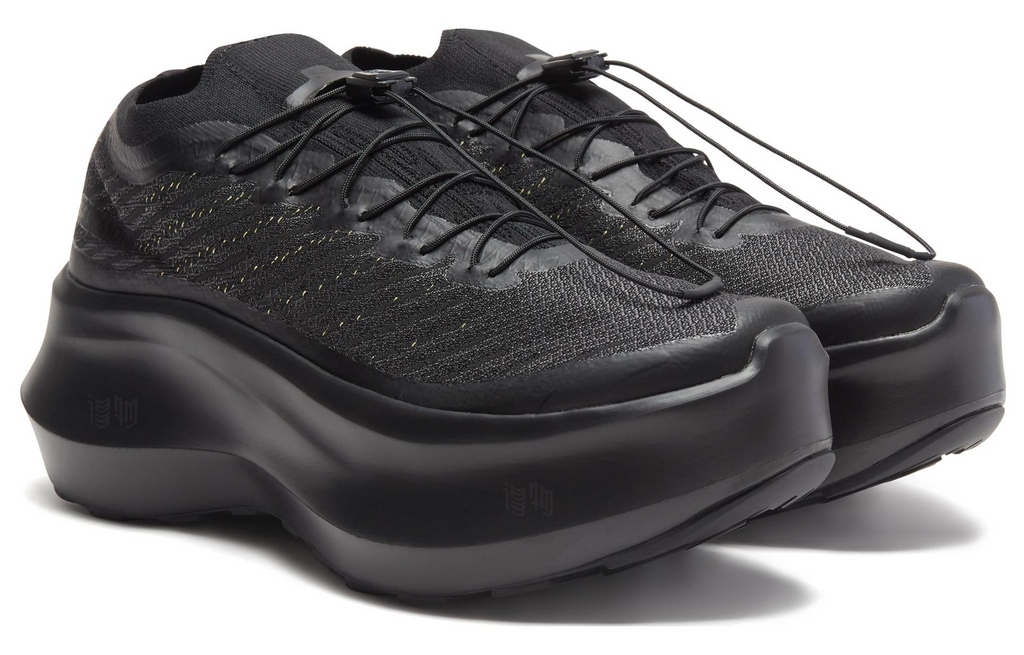 COMME des GARÇONS SHIRT x Salomon Pulsar Advanced Black Platform Sneakers