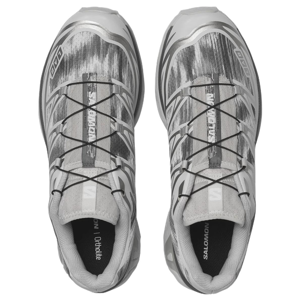 Salomon XT-6 Camo White / Gray Lace-Up Sneakers