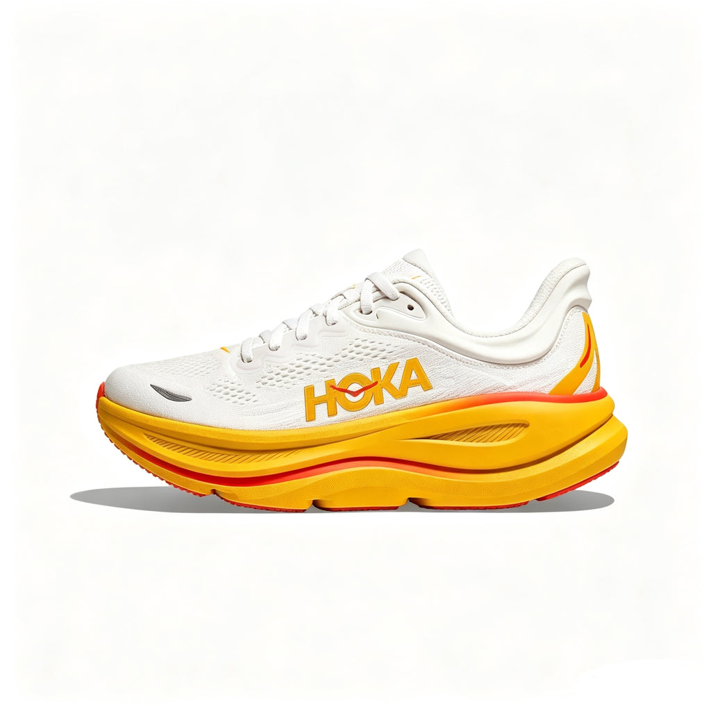 HOKA Bondi 9 White - Yellow