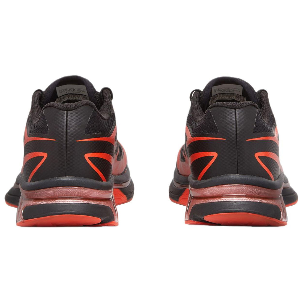 Salomon XT-6 Black / Orange Sneakers with Rose-Toned Sole Accents