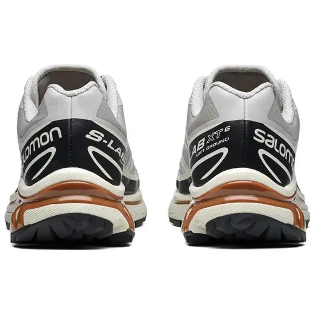 Salomon XT-6 White / Black Sneakers with Copper-Toned Sole Accents
