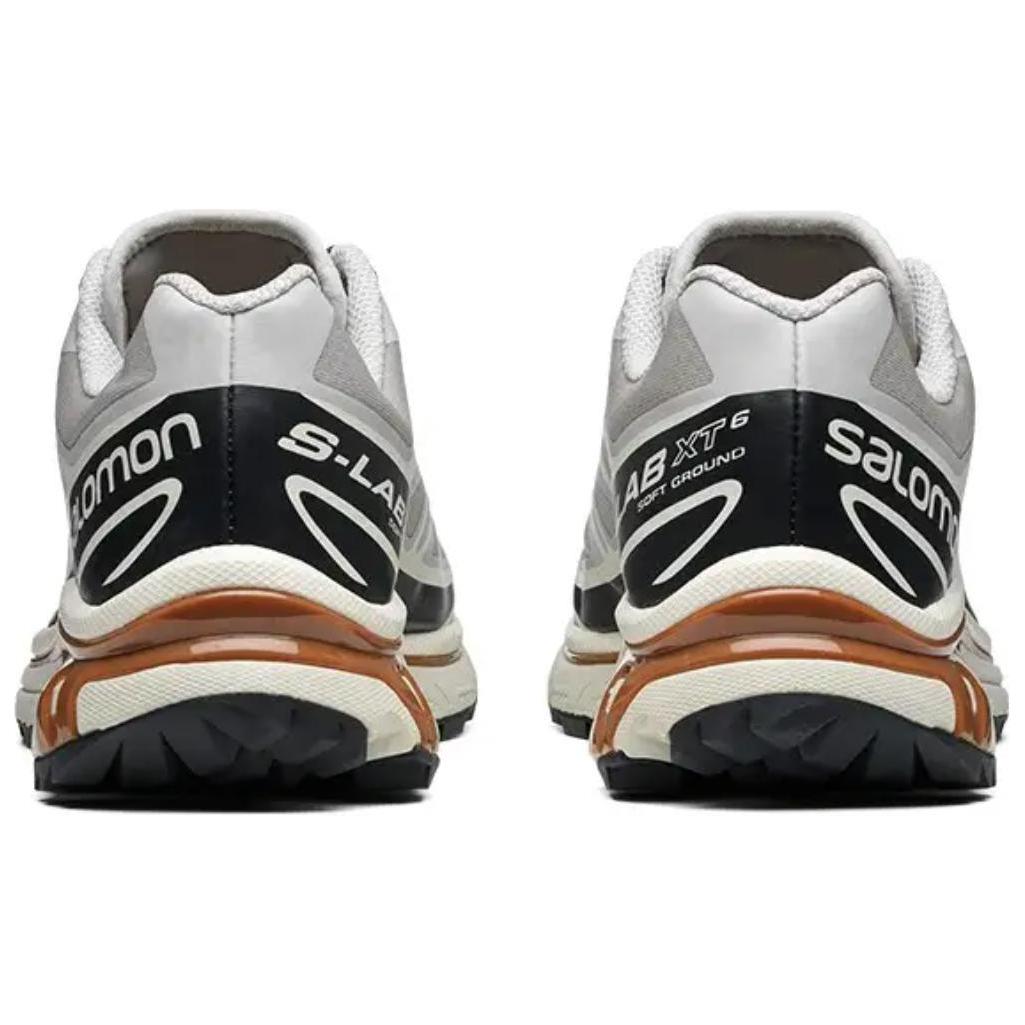 Salomon XT-6 White / Black Sneakers with Copper-Toned Sole Accents