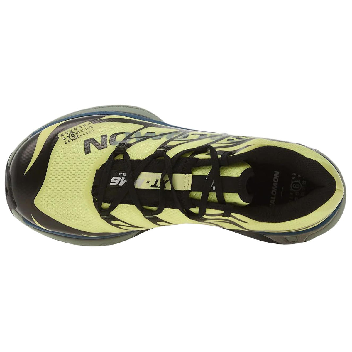 MM6 Maison Margiela x Salomon XT Lime / Black / Teal Low-Top Sneakers