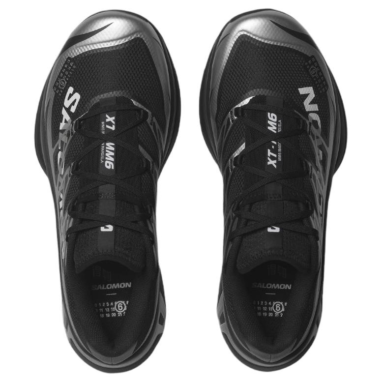 Salomon XT-MM-6 Black / Silver Lace-Up Low-Top Sneakers