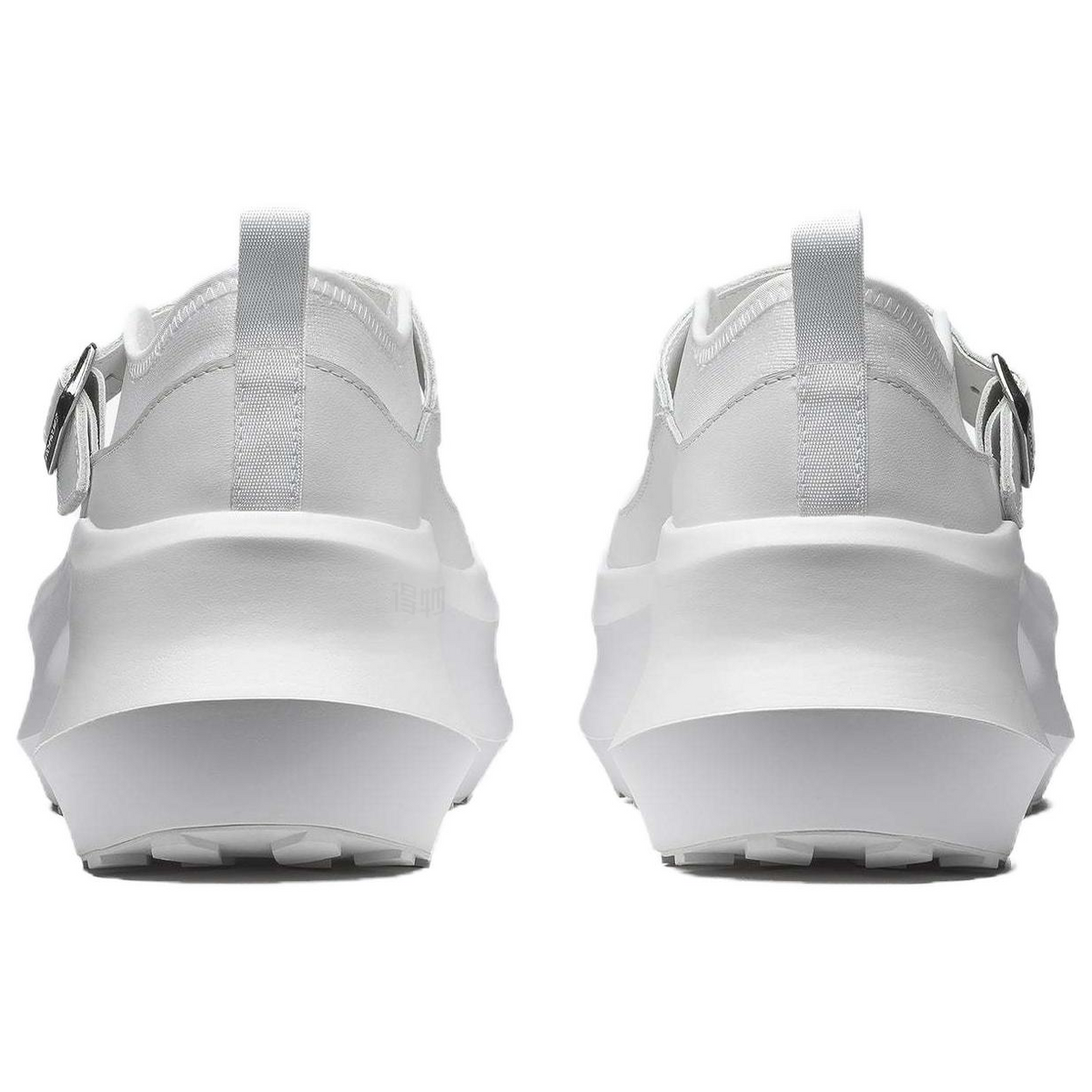 Salomon Women's White Buckle-Strap Platform Mary Jane Shoes