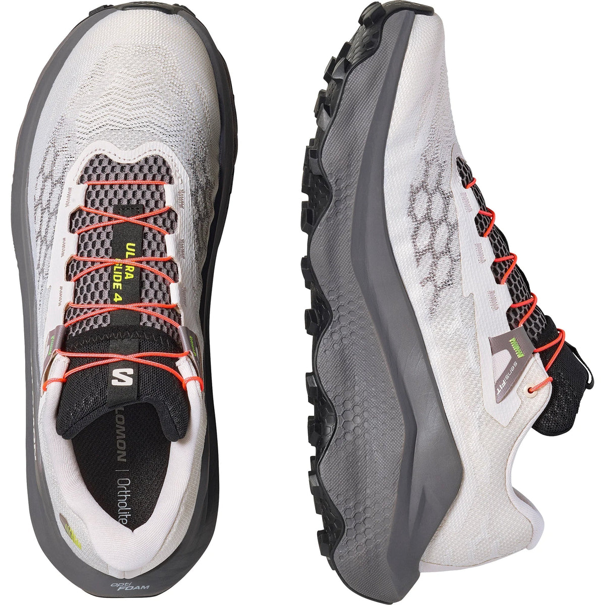 Salomon Ultra Glide 4 Light Grey - Charcoal / Coral