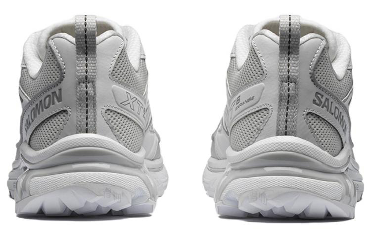 Salomon XT-6 Expanse White / Gray Lace-Up Sneakers