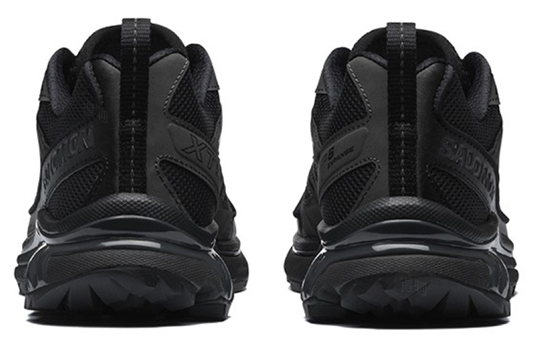 Salomon XT-6 Expanse Triple Black Lace-Up Sneakers