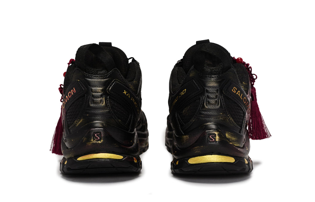 Salomon XA Pro 3D Black - Burgundy / Gold