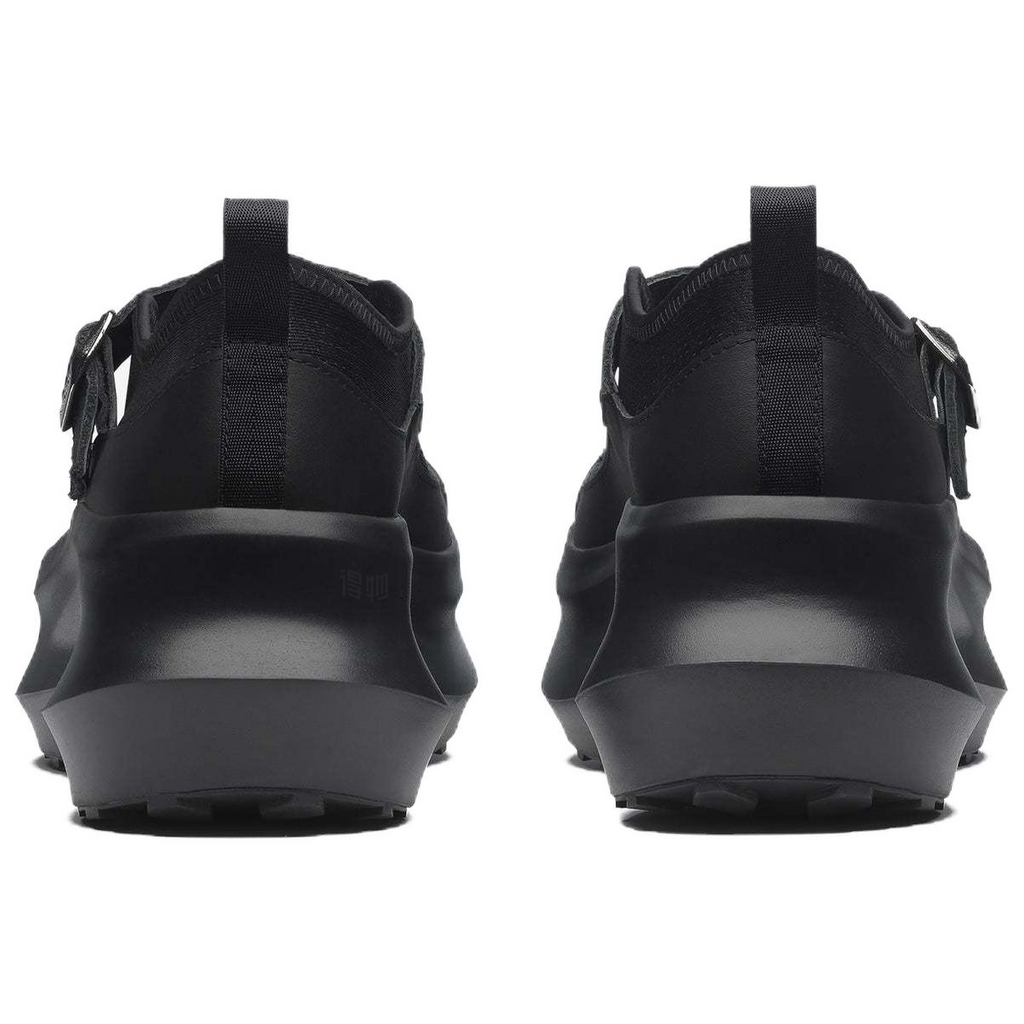 Salomon Women's Black Buckle-Strap Platform Mary Jane Shoes