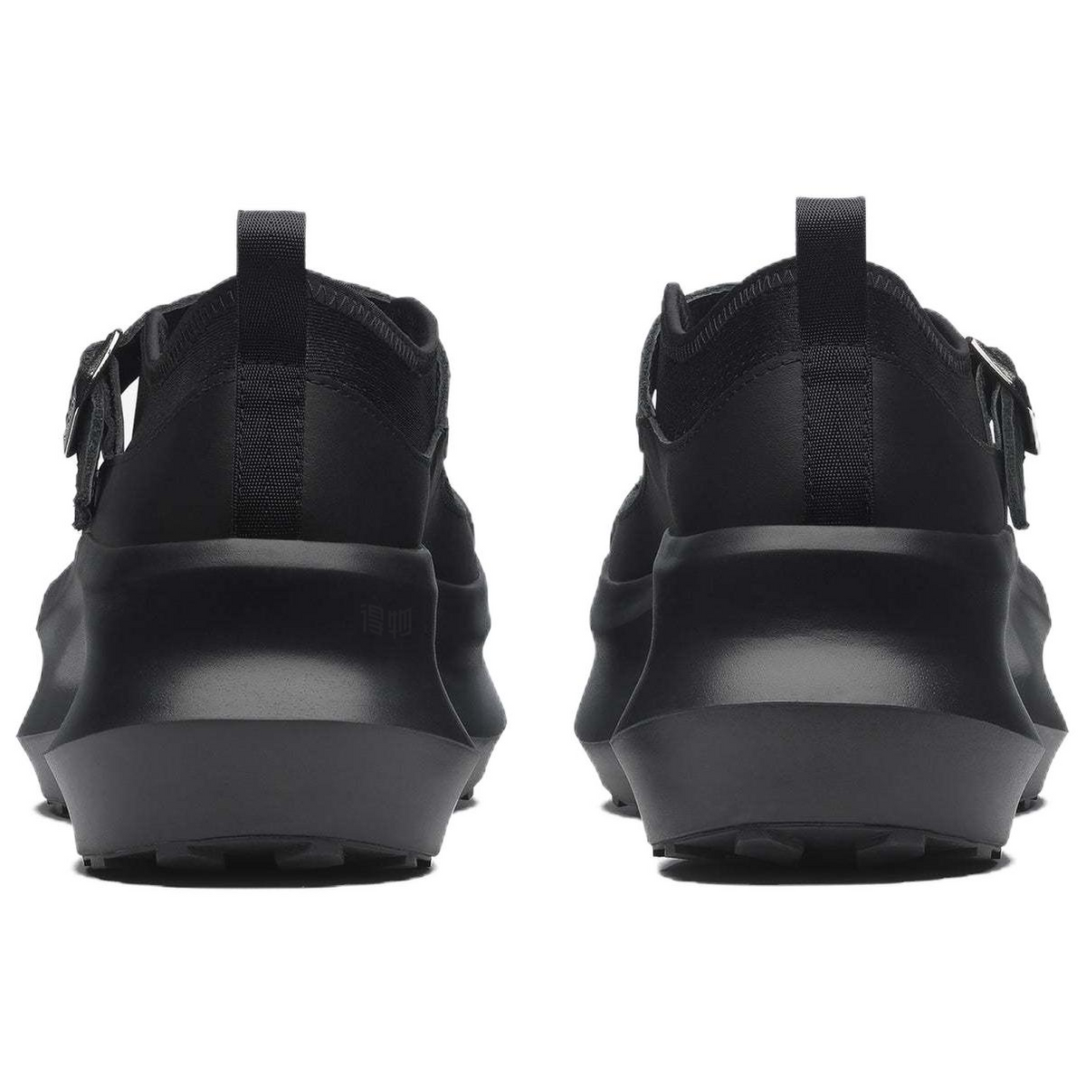 Salomon Women's Black Buckle-Strap Platform Mary Jane Shoes