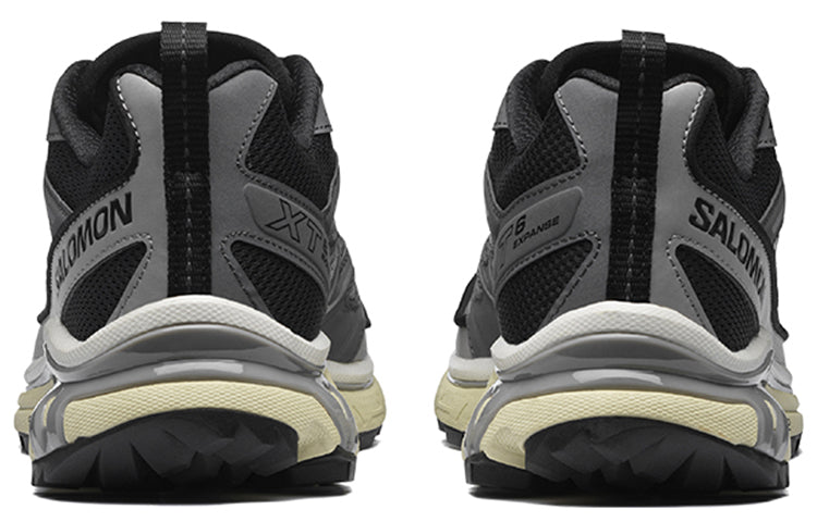 Salomon XT-6 Expanse Gray / Black Sneakers with Cream Sole Accents