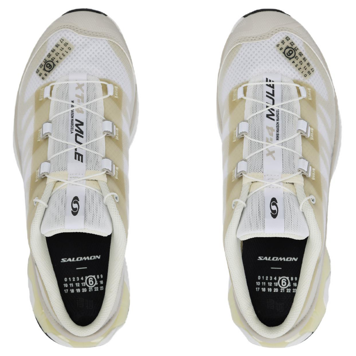 Salomon Women's XT-4 Mule Cream / White Shoes with Black Outsole